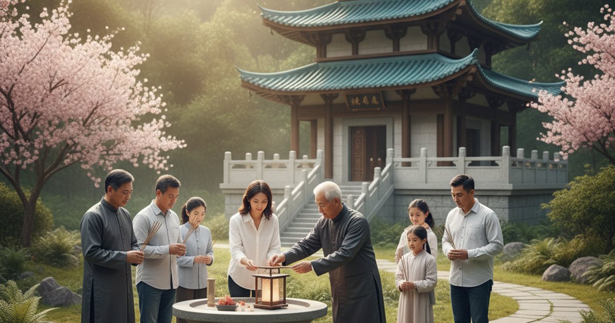 Featured image: 灵山寺骨灰塔：清明祭祖高峰下的传统与现代融合