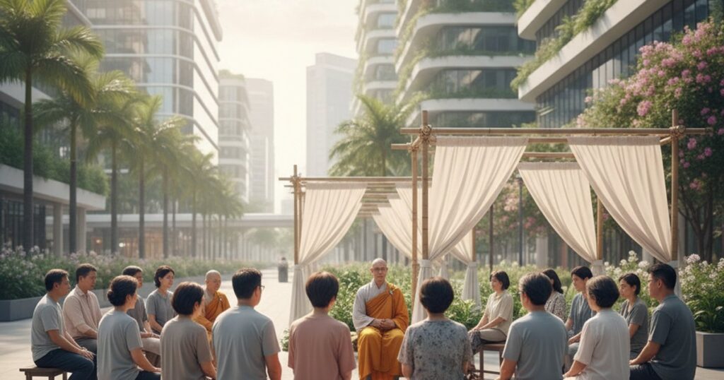 Featured image: Linsan Temple Buddhist Funeral Services: Healing Grief, Building Community in Singapore