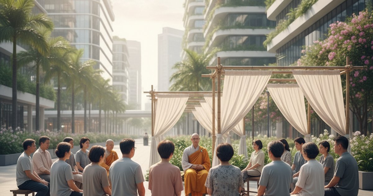 Featured image: Linsan Temple Buddhist Funeral Services: Healing Grief, Building Community in Singapore