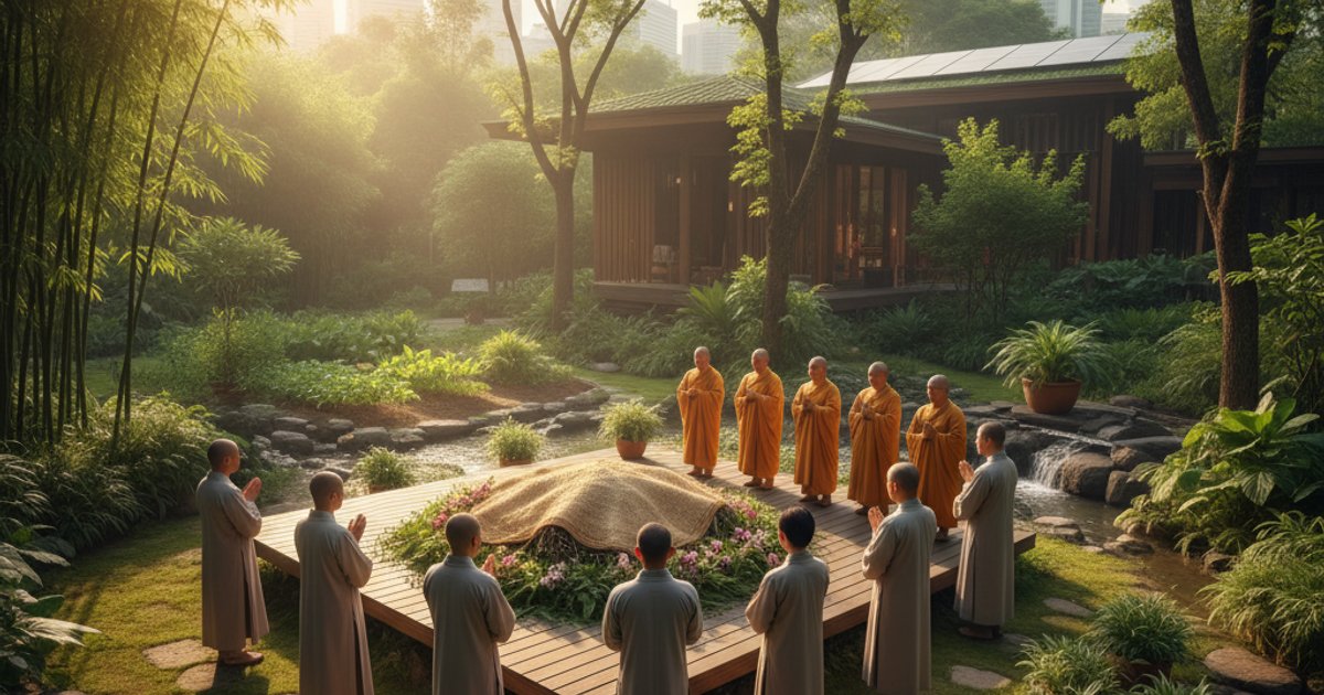 Featured image: Linsan Temple Pioneers Sustainable Buddhist Funeral Services in Singapore Amidst Green Plan Push