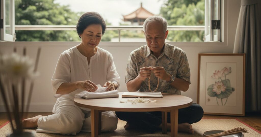 Featured image: The Unseen Journey: Preparing for Buddhist Funeral Services in Singapore with Linsan Temple