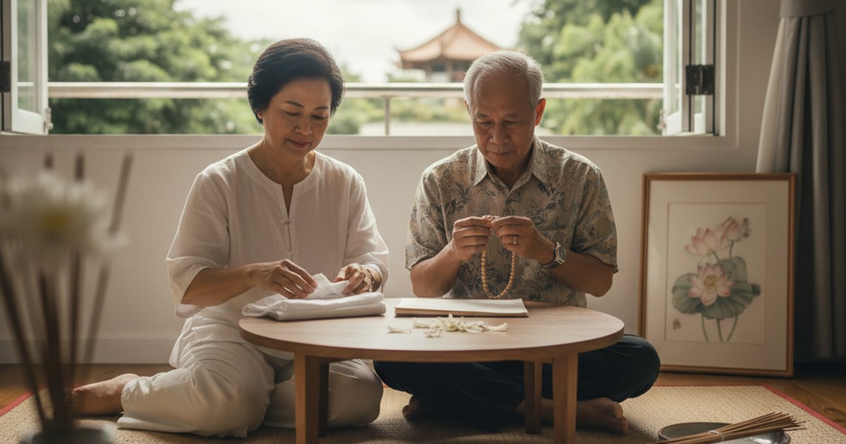 Featured image: The Unseen Journey: Preparing for Buddhist Funeral Services in Singapore with Linsan Temple